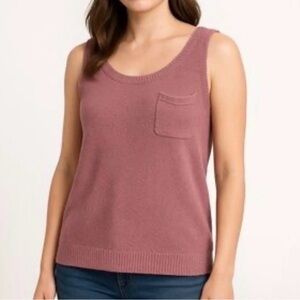 Women's Sleeveless Knit Top - Pink
